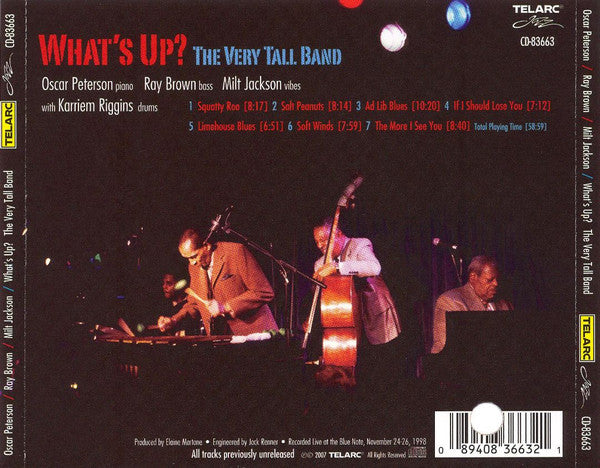 Oscar Peterson, Ray Brown And Milt Jackson : What's Up? The Very Tall Band (CD, Album)