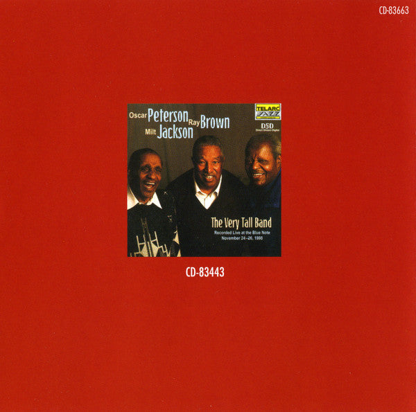 Oscar Peterson, Ray Brown And Milt Jackson : What's Up? The Very Tall Band (CD, Album)