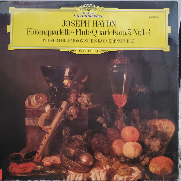Joseph Haydn, Wiener Philharmonisches Kammerensemble* : Flötenquartette - Flute Quartets Op.5 Nr. 1-4 (LP)