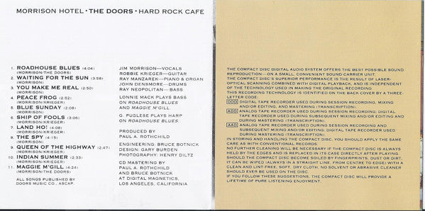 The Doors : Morrison Hotel (CD, Album, RE, RM)