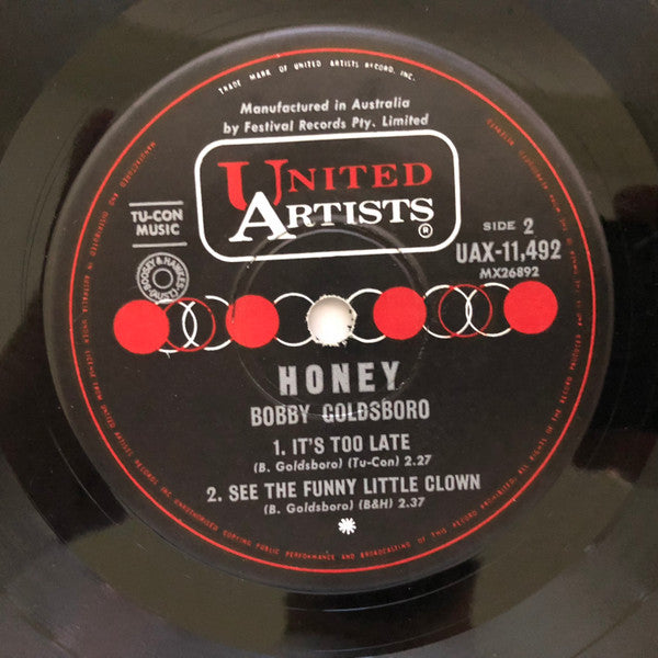 Bobby Goldsboro : Honey (7", EP, Mono)
