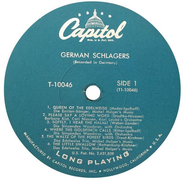 Various : German Schlagers: Songs By Germany's Favorite Recording Artists (LP, Album)