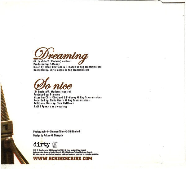 Scribe (2) : Dreaming / So Nice (CD, Single)