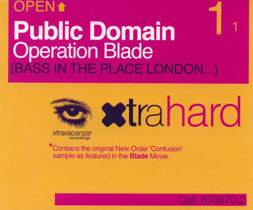 Public Domain : Operation Blade (Bass In The Place London...) (CD, Maxi)
