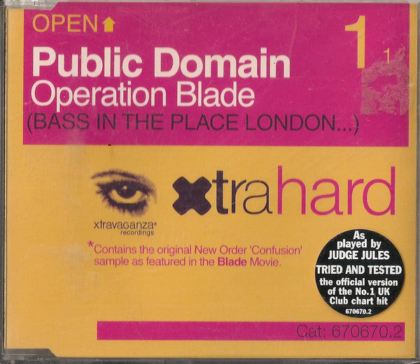 Public Domain : Operation Blade (Bass In The Place London...) (CD, Maxi)