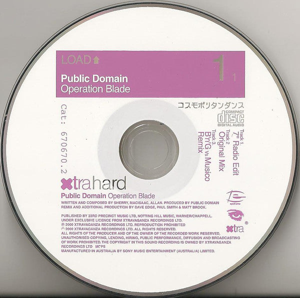 Public Domain : Operation Blade (Bass In The Place London...) (CD, Maxi)