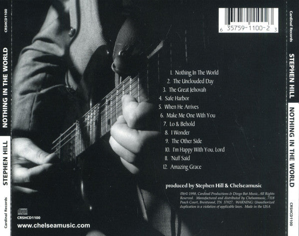 Stephen Hill (6) : Nothing In The World (CD, Album)