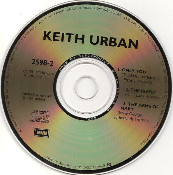 Keith Urban : Only You (CD, Single)
