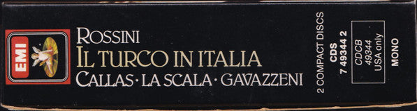 Rossini* - Callas*, Rossi-Lemeni*, Gedda*, Stabile*, Orchestra* E Coro Del Teatro Alla Scala Di Milano*, Gavazzeni* : Il Turco In Italia (Box, Sli + 2xCD, Album, Mono, RE, RM)