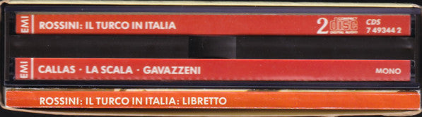 Rossini* - Callas*, Rossi-Lemeni*, Gedda*, Stabile*, Orchestra* E Coro Del Teatro Alla Scala Di Milano*, Gavazzeni* : Il Turco In Italia (Box, Sli + 2xCD, Album, Mono, RE, RM)