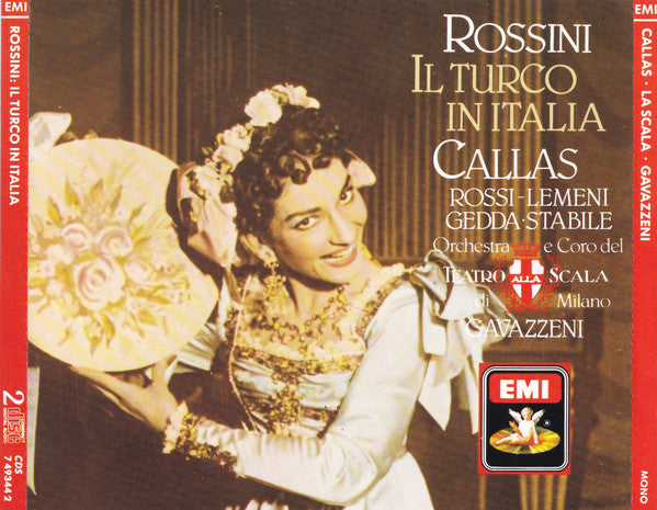 Rossini* - Callas*, Rossi-Lemeni*, Gedda*, Stabile*, Orchestra* E Coro Del Teatro Alla Scala Di Milano*, Gavazzeni* : Il Turco In Italia (Box, Sli + 2xCD, Album, Mono, RE, RM)