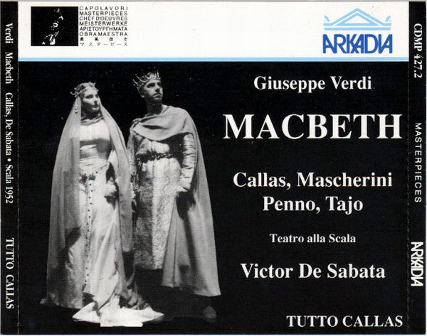 Giuseppe Verdi / Callas*, Mascherini*, Penno*, Tajo*, Teatro Alla Scala, Victor De Sabata : Macbeth (2xCD, Album, Mono, RE, RM)