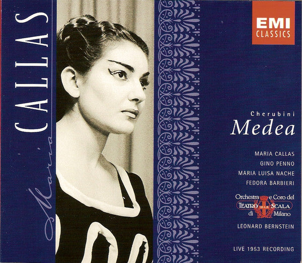 Luigi Cherubini - Maria Callas, Gino Penno, Maria Luisa Nache, Fedora Barbieri, Orchestra Del Teatro Alla Scala E Coro Del Teatro Alla Scala, Leonard Bernstein : Medea [Live 1953 Recording] (2xCD, Album, Mono, RE, RM + Box, Sli)