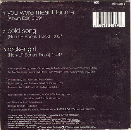 Jewel : You Were Meant For Me (CD, Single)