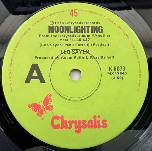 Leo Sayer : Moonlighting (7", Single)