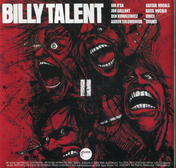 Billy Talent : Billy Talent II (CD, Album)