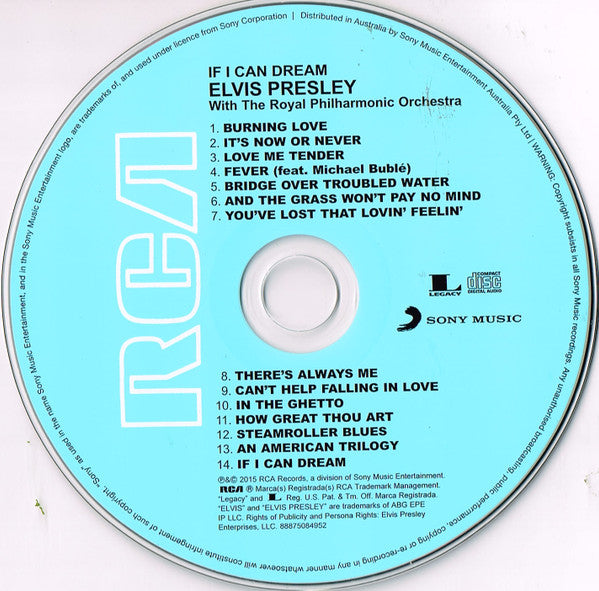 Elvis Presley With The Royal Philharmonic Orchestra* : If I Can Dream (CD, Album)