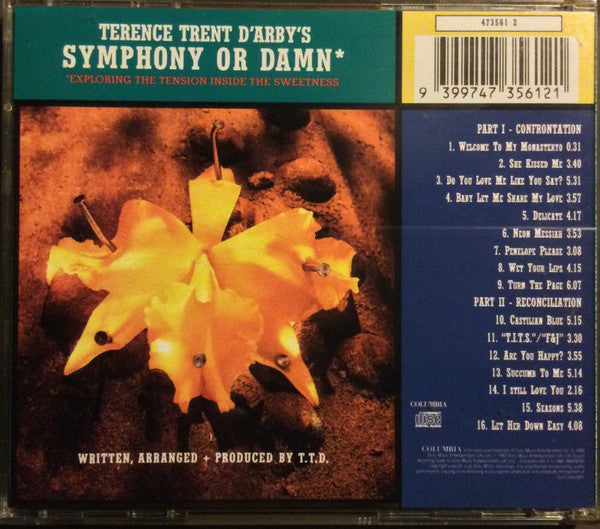 Terence Trent D'Arby : Symphony Or Damn (Exploring The Tension Inside The Sweetness) (CD, Album, SMA)