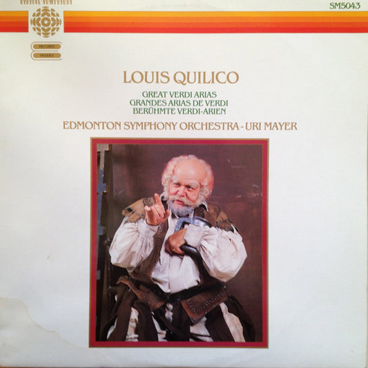 Verdi*, Louis Quilico, Edmonton Symphony Orchestra, Uri Mayer : Great Verdi Arias (LP, Album)