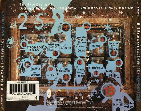 Bill Bruford's Earthworks : Heavenly Bodies (CD, Comp)