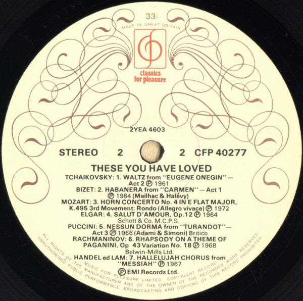 Various : These You Have Loved (LP, Comp, RE, Cre)