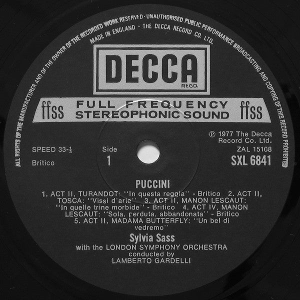 Sylvia Sass : Presenting Sylvia Sass (Opera's Sensational New Star) (LP)