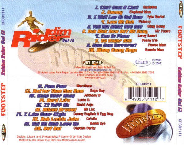 Various : Riddim' Rider Vol.12 Footstep (CD, Comp)
