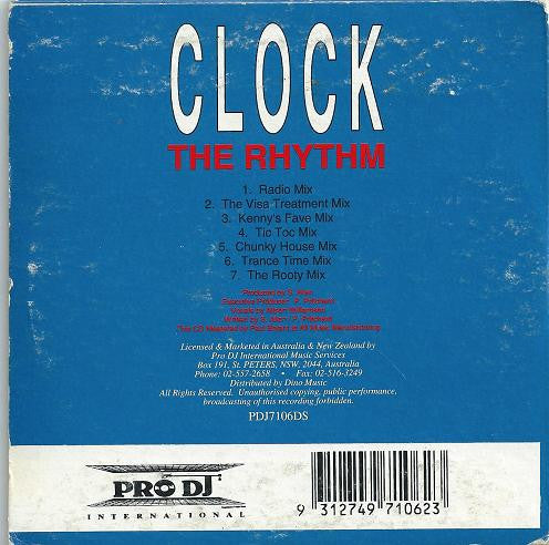 Clock : The Rhythm (CD, Maxi, Car)
