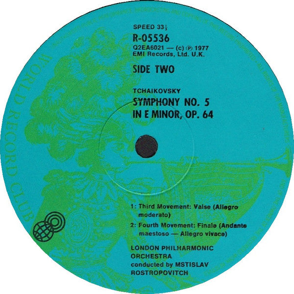Pyotr Ilyich Tchaikovsky : Symphony No. 5 In E Minor (LP, Album, Quad, Club)