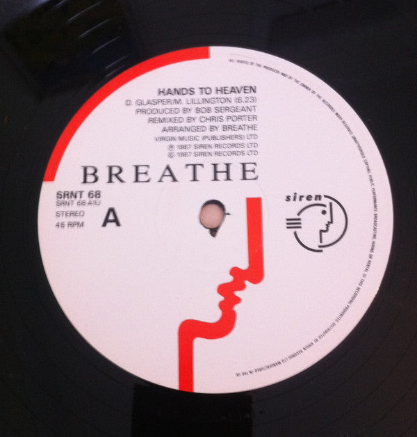 Breathe (3) : Hands To Heaven (12", Single)