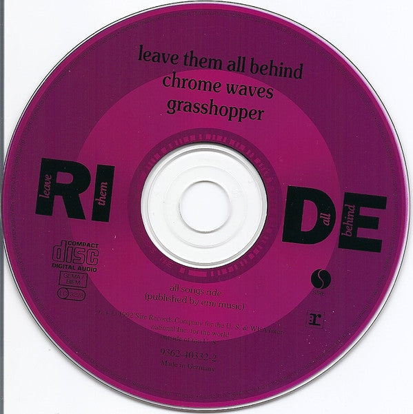 Ride : Leave Them All Behind (CD, Single)