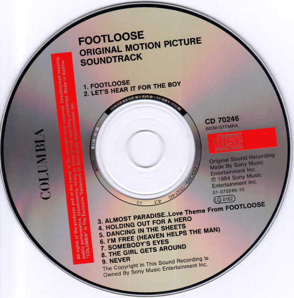 Various : Footloose - Original Motion Picture Soundtrack (CD, Comp)