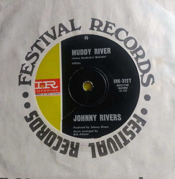 Johnny Rivers : Muddy River / Resurrection (7", Single)