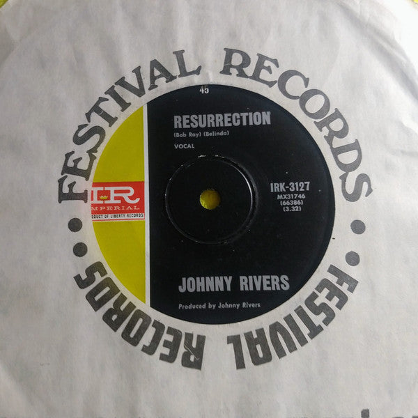 Johnny Rivers : Muddy River / Resurrection (7", Single)