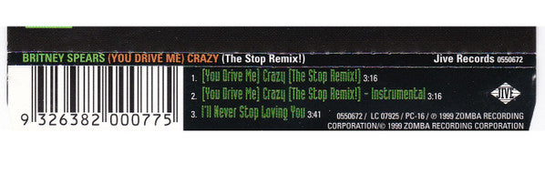 Britney Spears : (You Drive Me) Crazy (The Stop Remix!) (CD, Single)