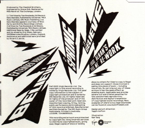 The Chemical Brothers : Believe (CD, Single, Copy Prot.)