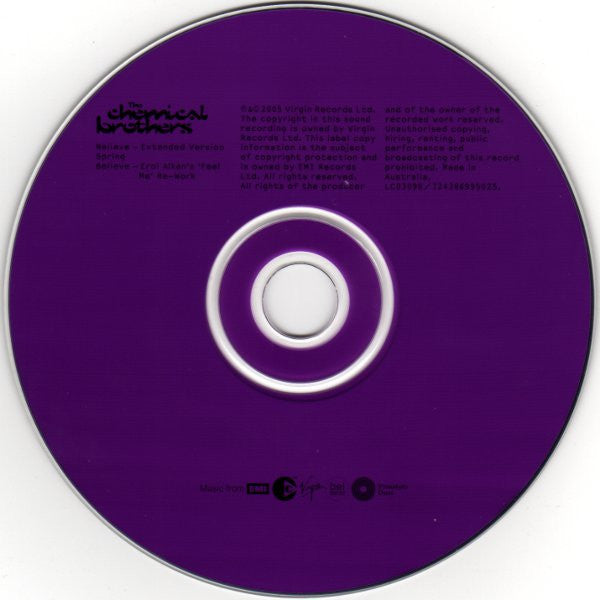 The Chemical Brothers : Believe (CD, Single, Copy Prot.)