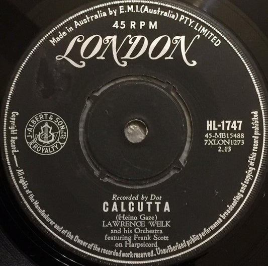 Lawrence Welk And His Orchestra : Calcutta (7", Single)