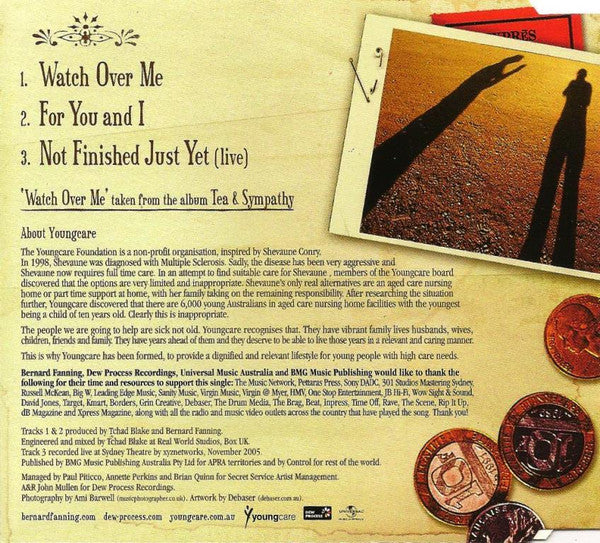 Bernard Fanning : Watch Over Me (CD, Single)