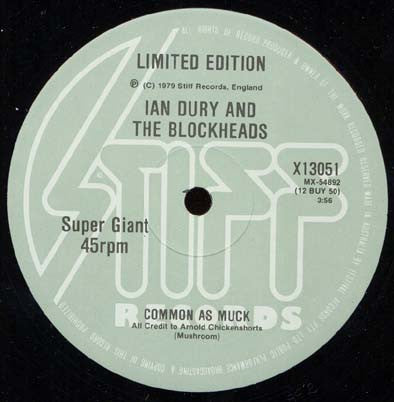 Ian Dury And The Blockheads : Reasons To Be Cheerful, Part 3 (12", Ltd)