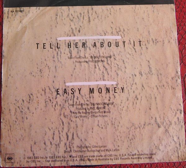Billy Joel : Tell Her About It (7", Single)