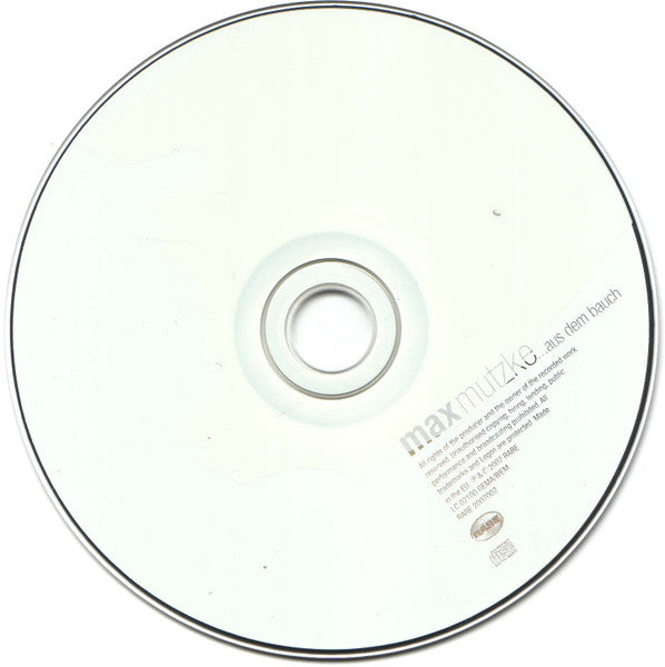 Max Mutzke : Aus Dem Bauch (CD, Album)