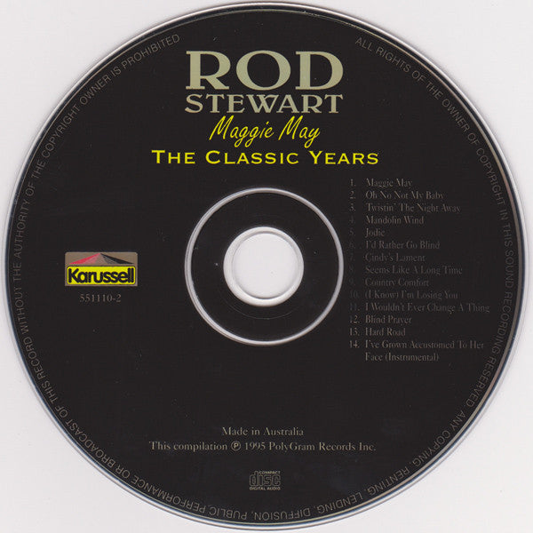 Rod Stewart : Maggie May - The Classic Years (CD, Comp, RE)