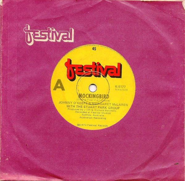 Johnny O'Keefe And Margaret McLaren With The Stuart Park Show Group : Mockingbird (7", Single)