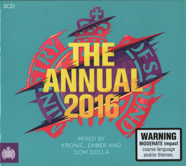 Kronic (5), Ember (8) And Dom Dolla : The Annual 2016 (3xCD, Mixed)