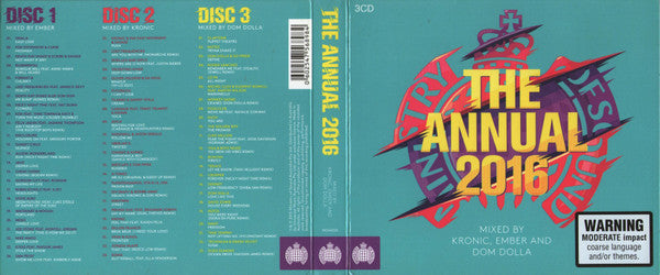 Kronic (5), Ember (8) And Dom Dolla : The Annual 2016 (3xCD, Mixed)