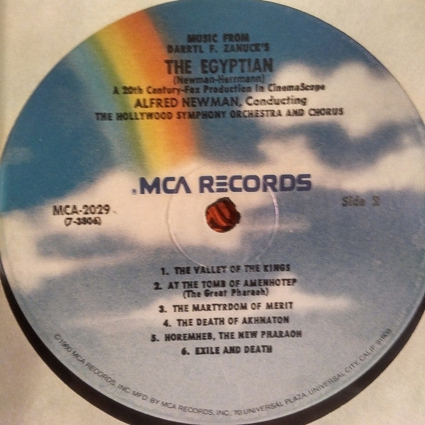 Alfred Newman, Bernard Herrmann : The Egyptian (A 20th Century Fox Production In Cinemascope) (LP, Album, RE)
