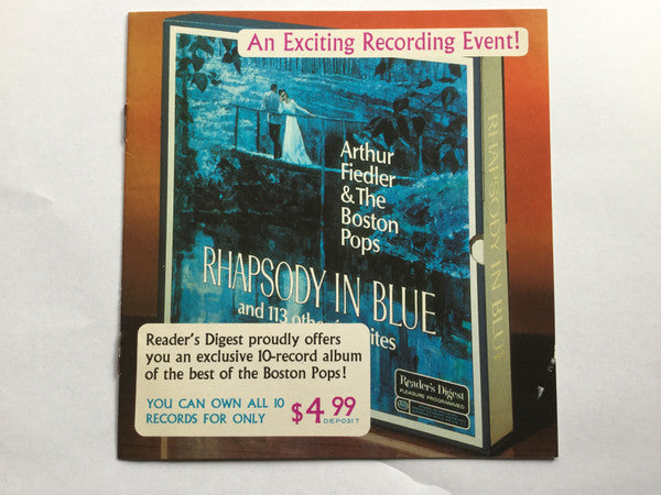 Arthur Fiedler And Boston Pops Orchestra, Allan Toohey : Rhapsody In Blue (Flexi, 7", S/Sided, Single, Ltd, Promo)