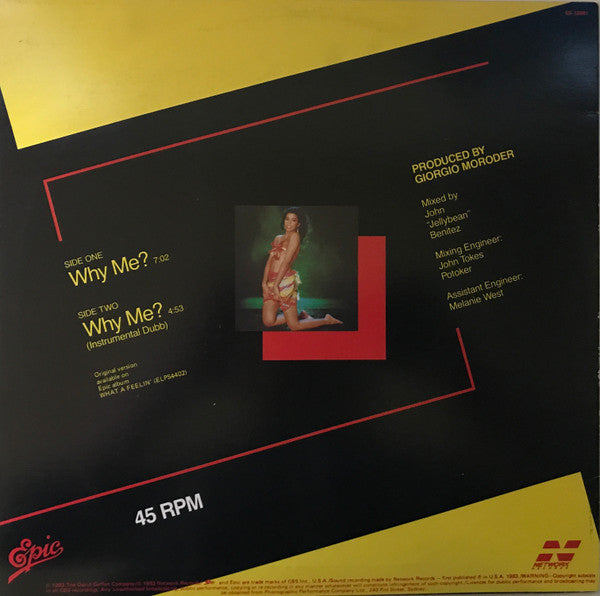 Irene Cara : Why Me? (12", Maxi)