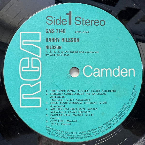 Harry Nilsson : Harry Nilsson (LP, Album, RE)